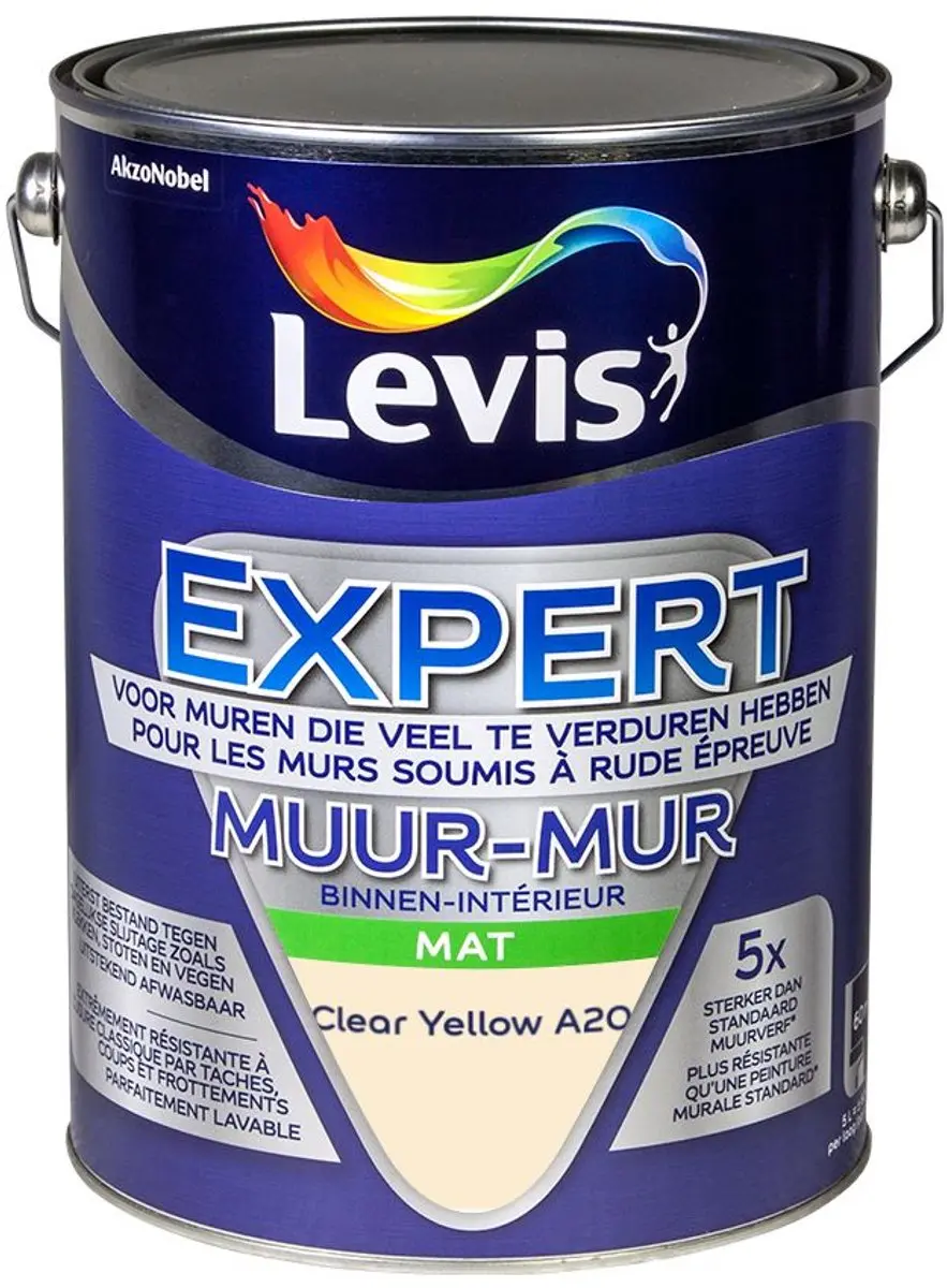 Levi's Expert Muur Binnen Mix Clear Yellow A20 Mengverf 5L