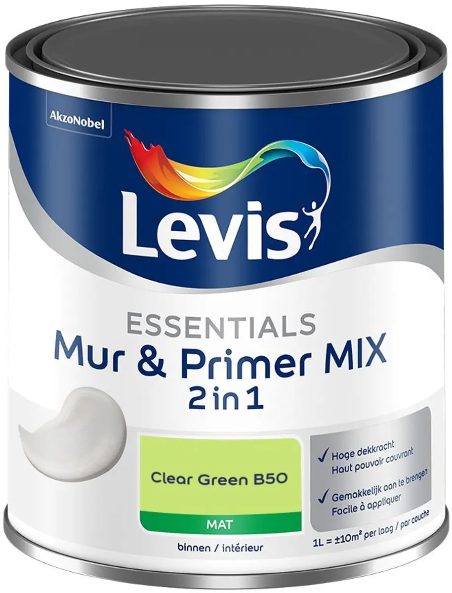 Levi's Essentials Mur & Primer Mix Clear Green B50 Mengverf 1L