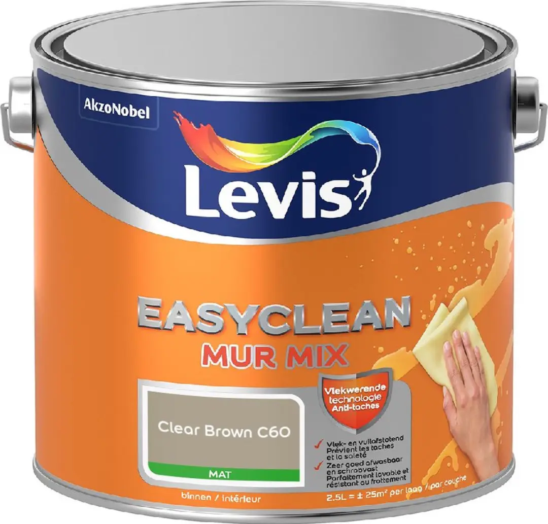 Levi's Easyclean Mur Mat Mix C60 Mengverf 2,5L