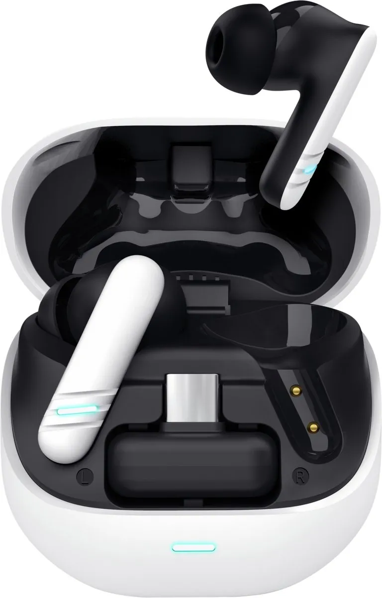 Trust GXT 409 Oxxie - Draadloze oordopjes voor Gaming - TWS In-ear - Bluetooth verbinding & USB-C-ontvanger - voor PC/Switch/Switch2/PS5 en Mobile - Wit