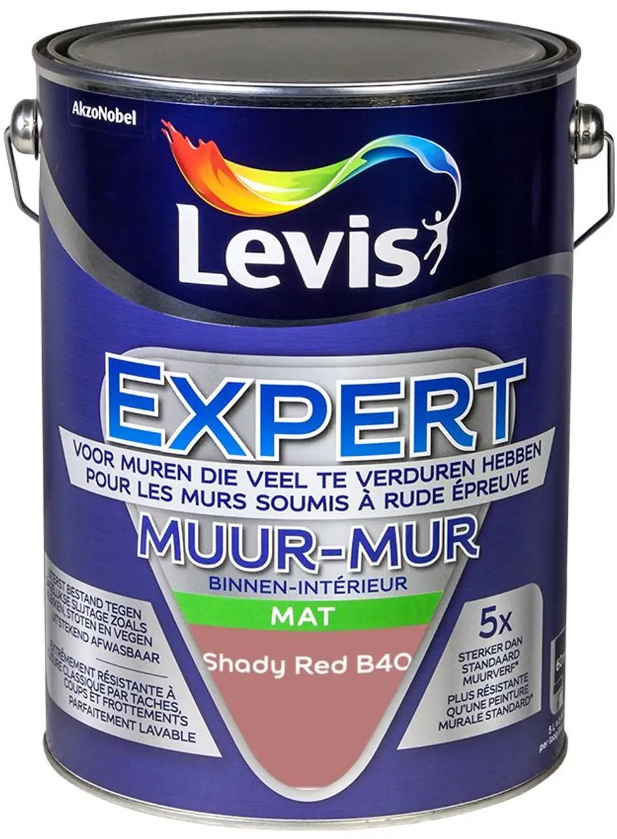 Levi's Expert Muur Binnen Mix Shady Red B40