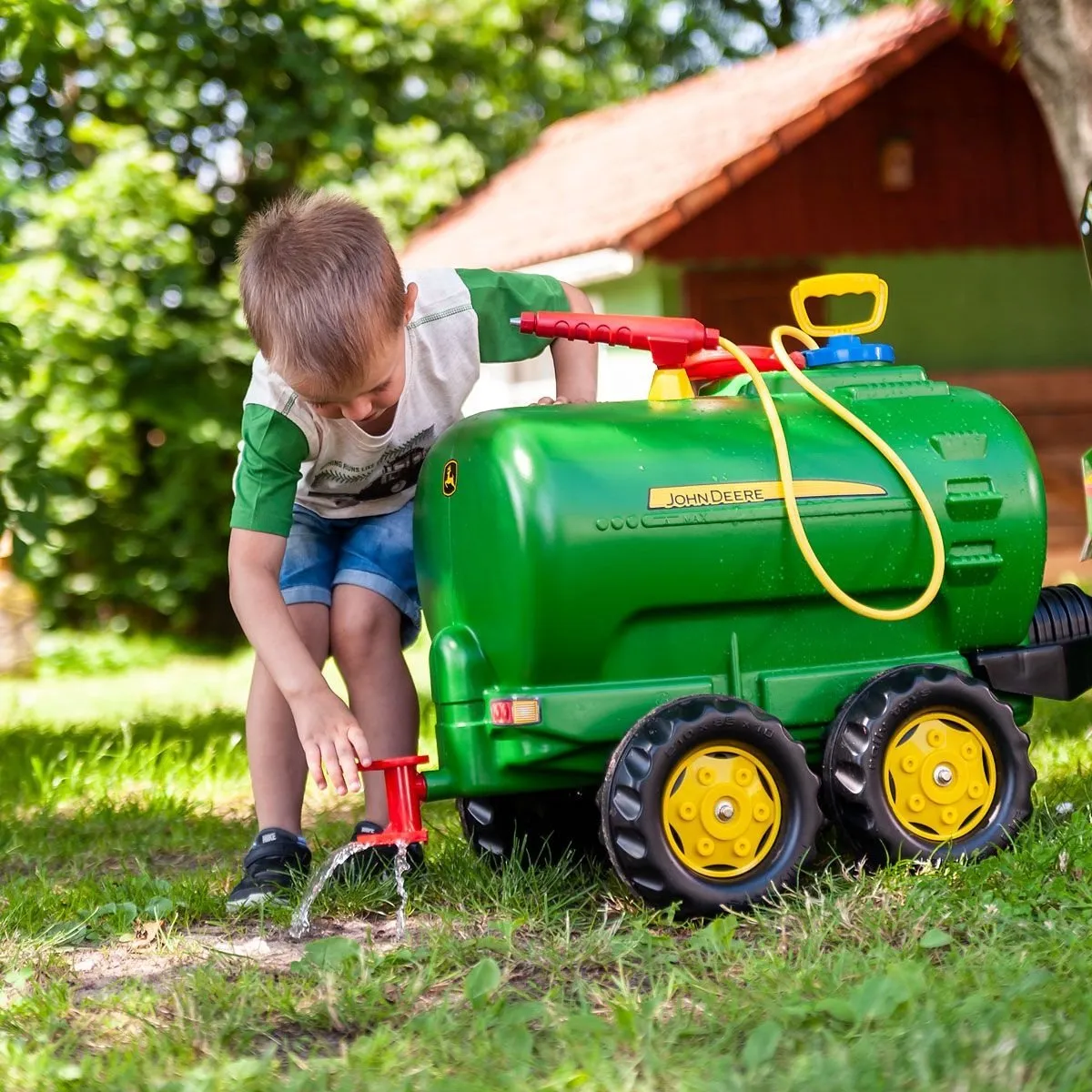 Rolly Toys rollyTanker John Deere Aanhanger - Groen