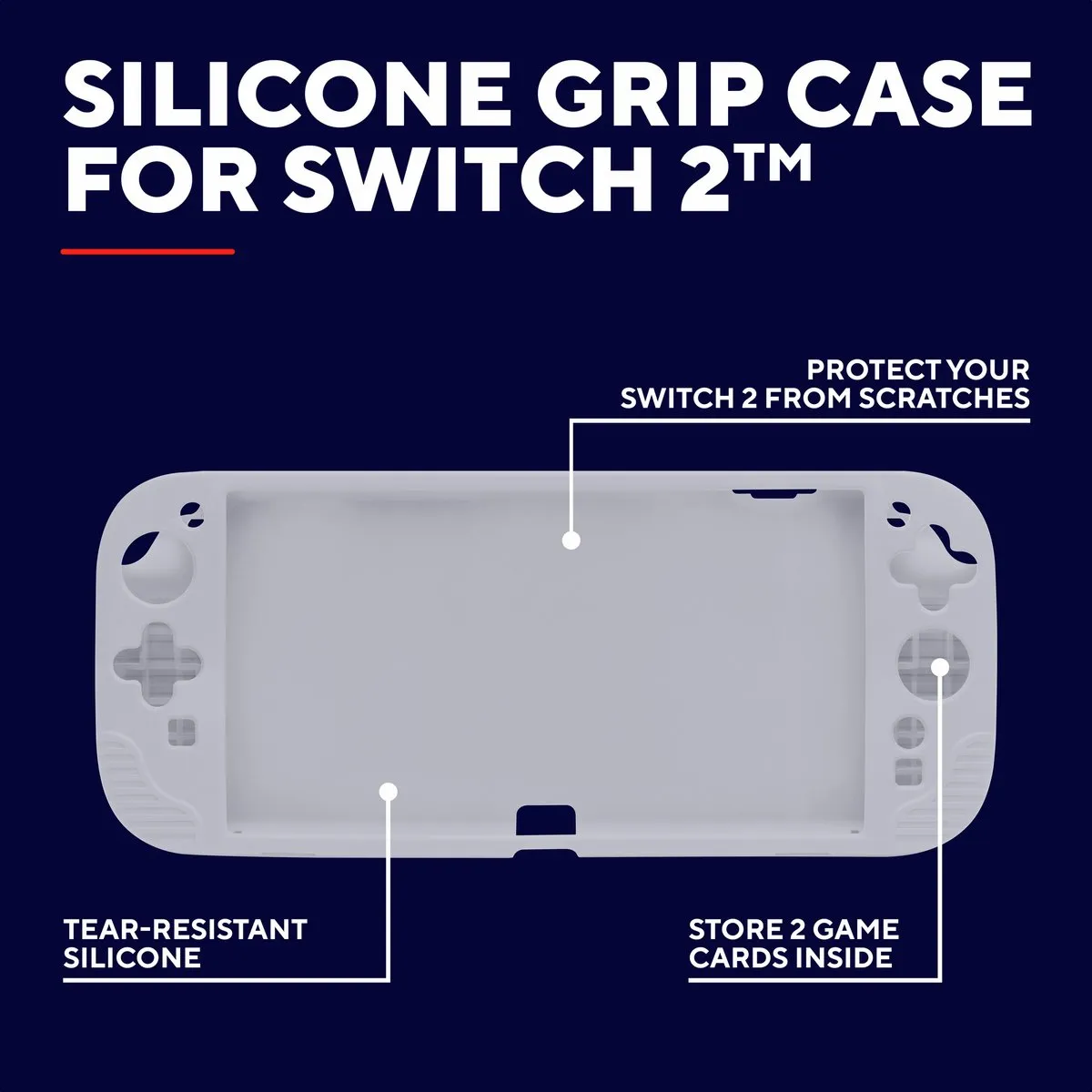 Trust GXT1253W GRIP – Switch 2 Grip – Beschermhoes – voor Console & Joy–Cons – voor Nintendo Switch – Wit