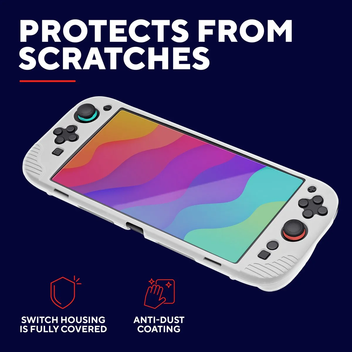 Trust GXT1253W GRIP – Switch 2 Grip – Beschermhoes – voor Console & Joy–Cons – voor Nintendo Switch – Wit