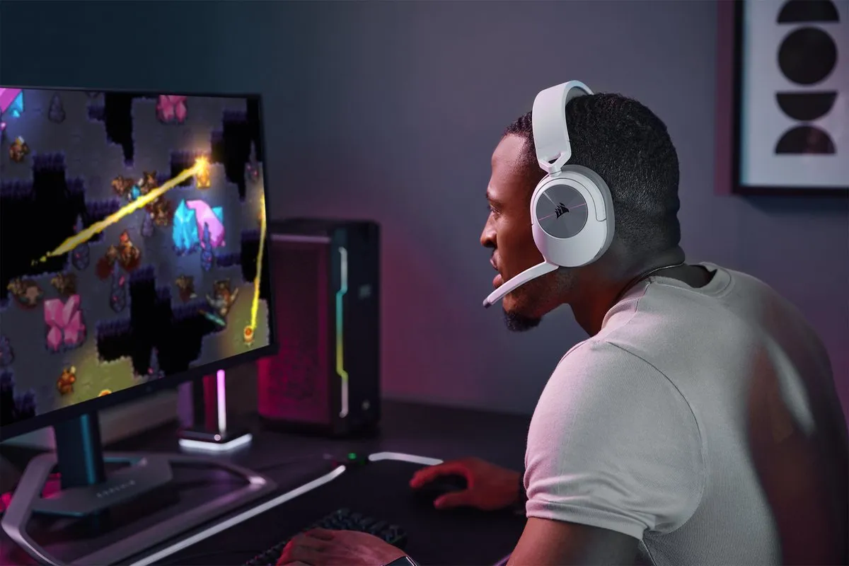 Corsair HS55 CA-9011281-EU Draadloze Gaming Headset - Wit - afbeelding 6 van 6