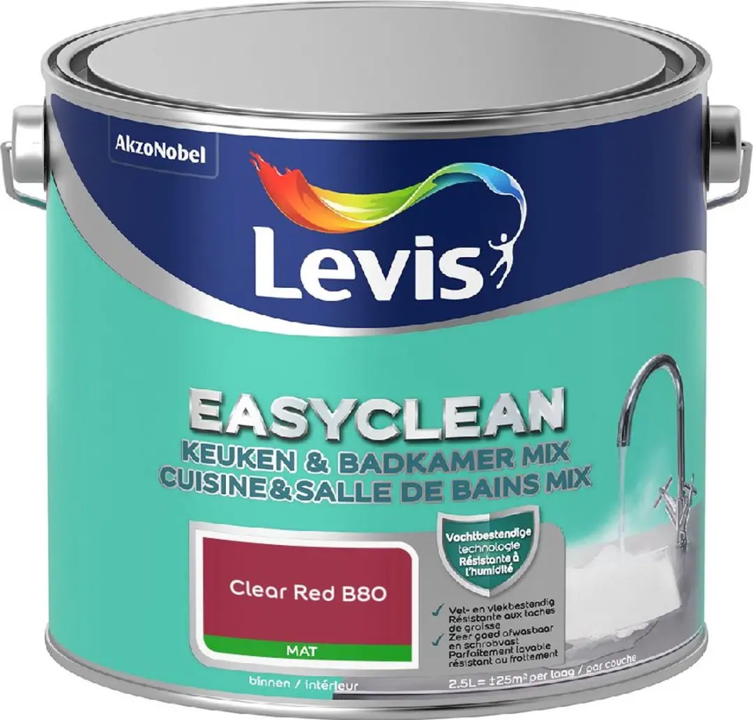 Levi's Easyclean Mengverf Clear Red B80