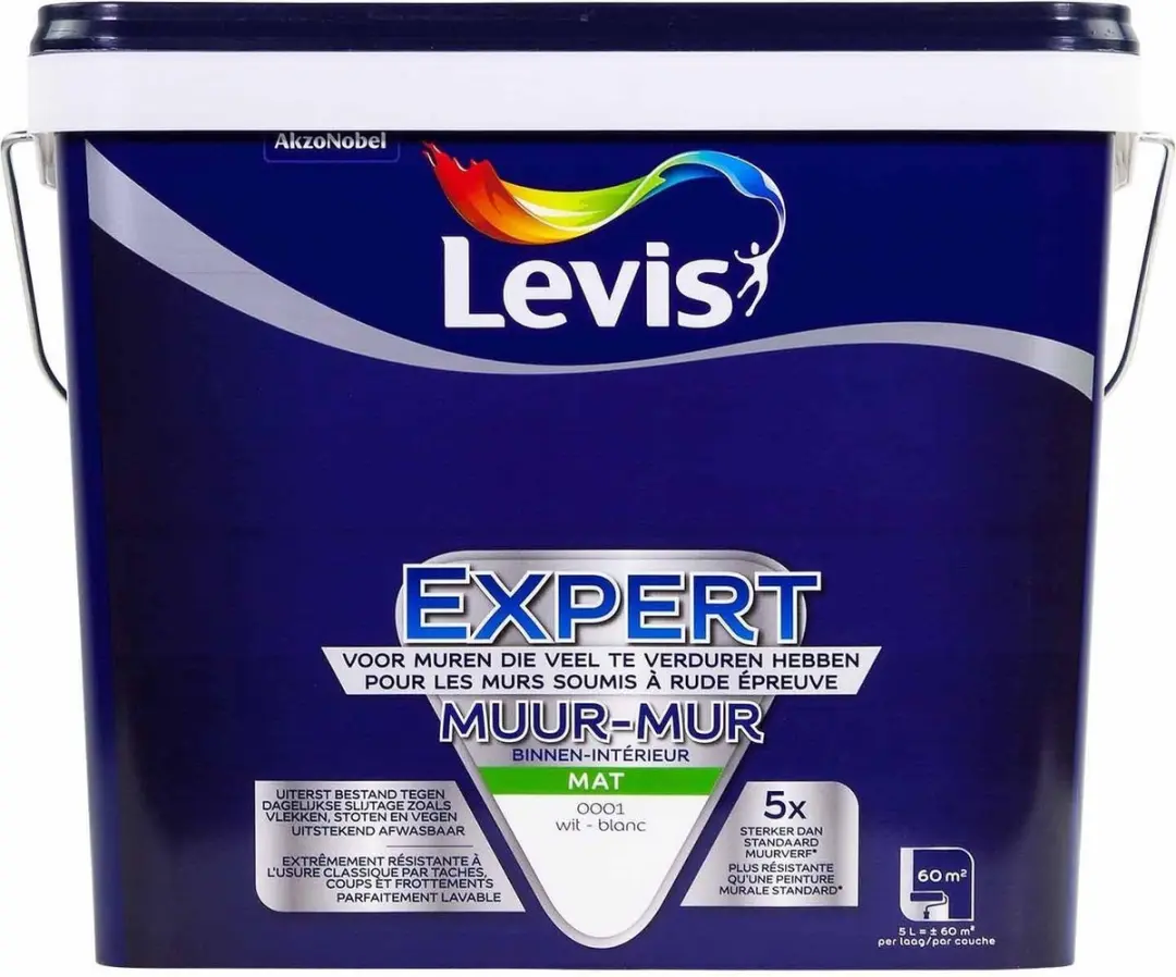 Levi's Expert Muurverf Brave Ground 10L - Wit