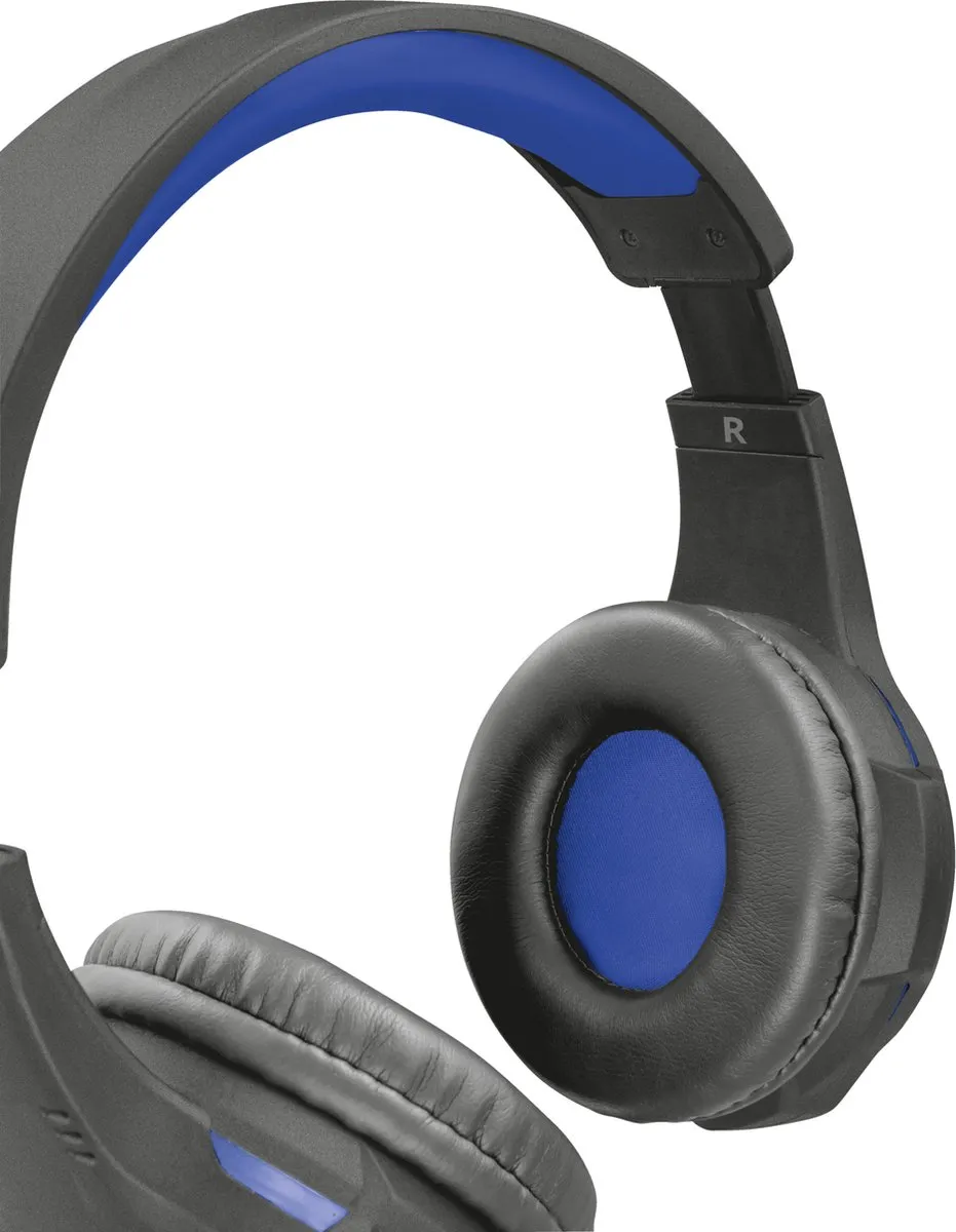 Trust GXT307B RAVU Headset PS4 - Zwart/Blauw