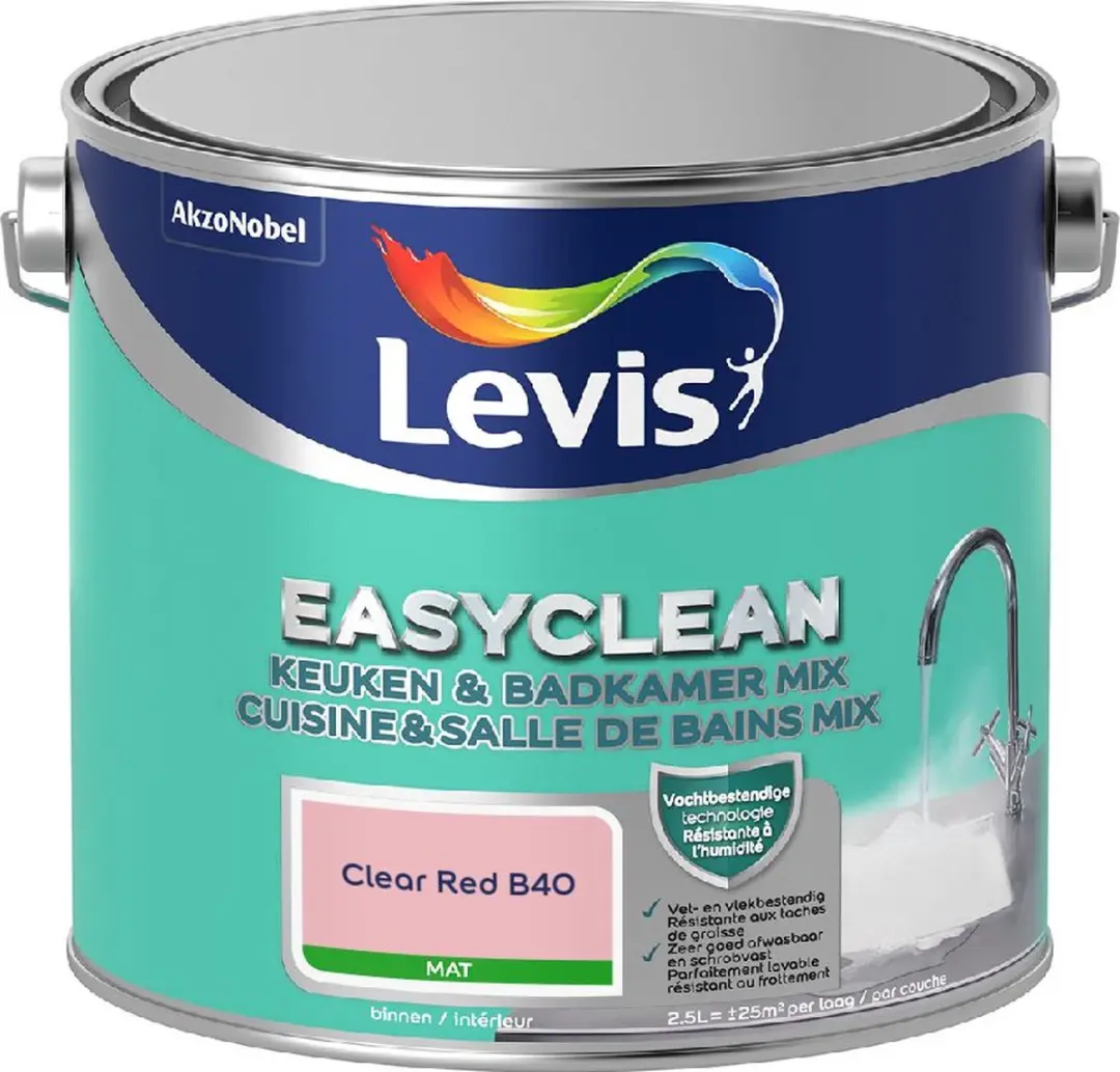 Levi's Easyclean Mengverf Clear Red B40