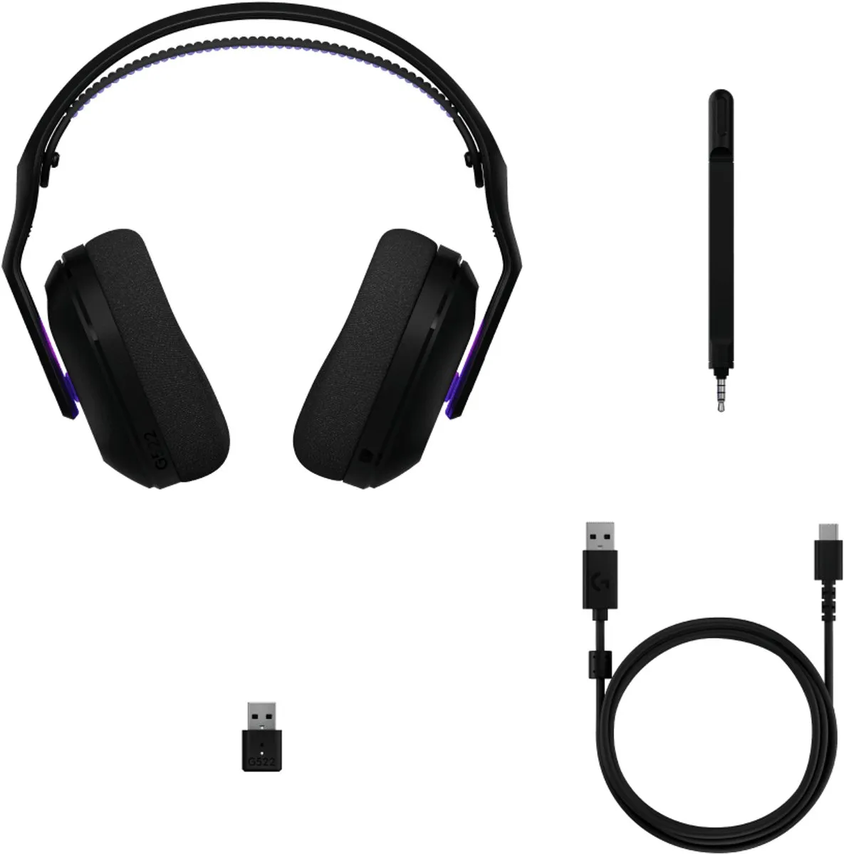 Logitech G G522 LIGHTSPEED Draadloze Gaming Headset - Zwart