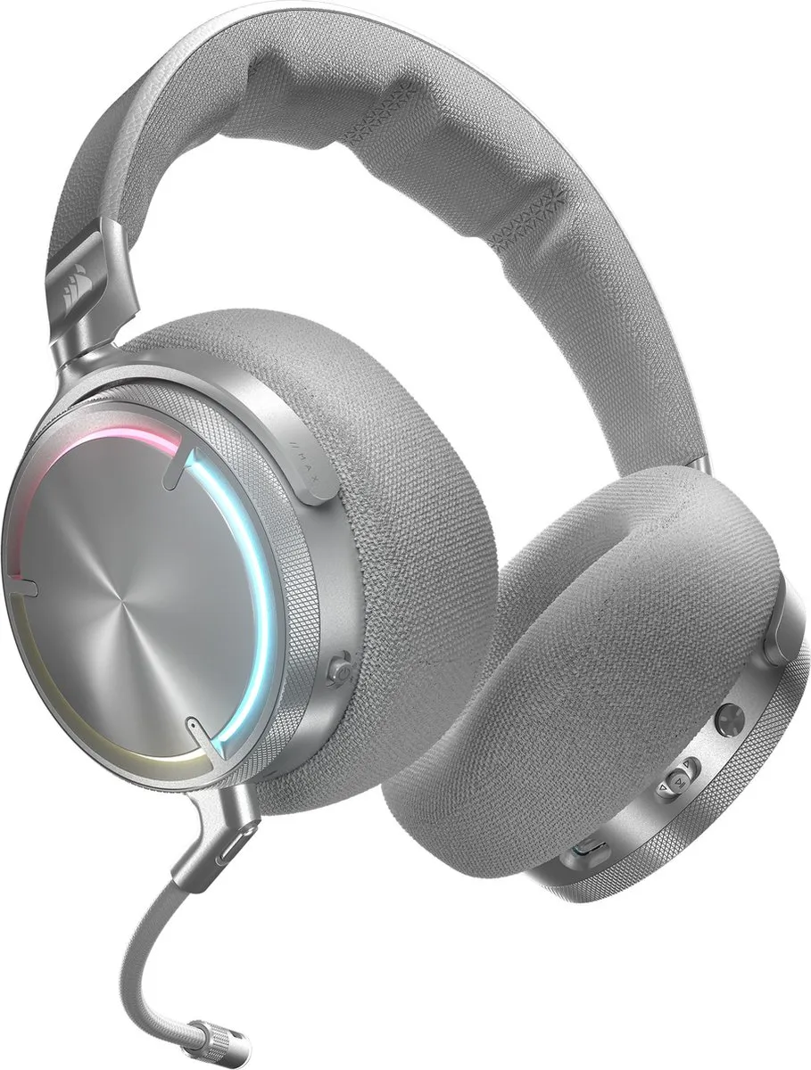 Corsair Virtuoso MAX CA-9011373-WW Gaming Headset - Draadloos - Zilver