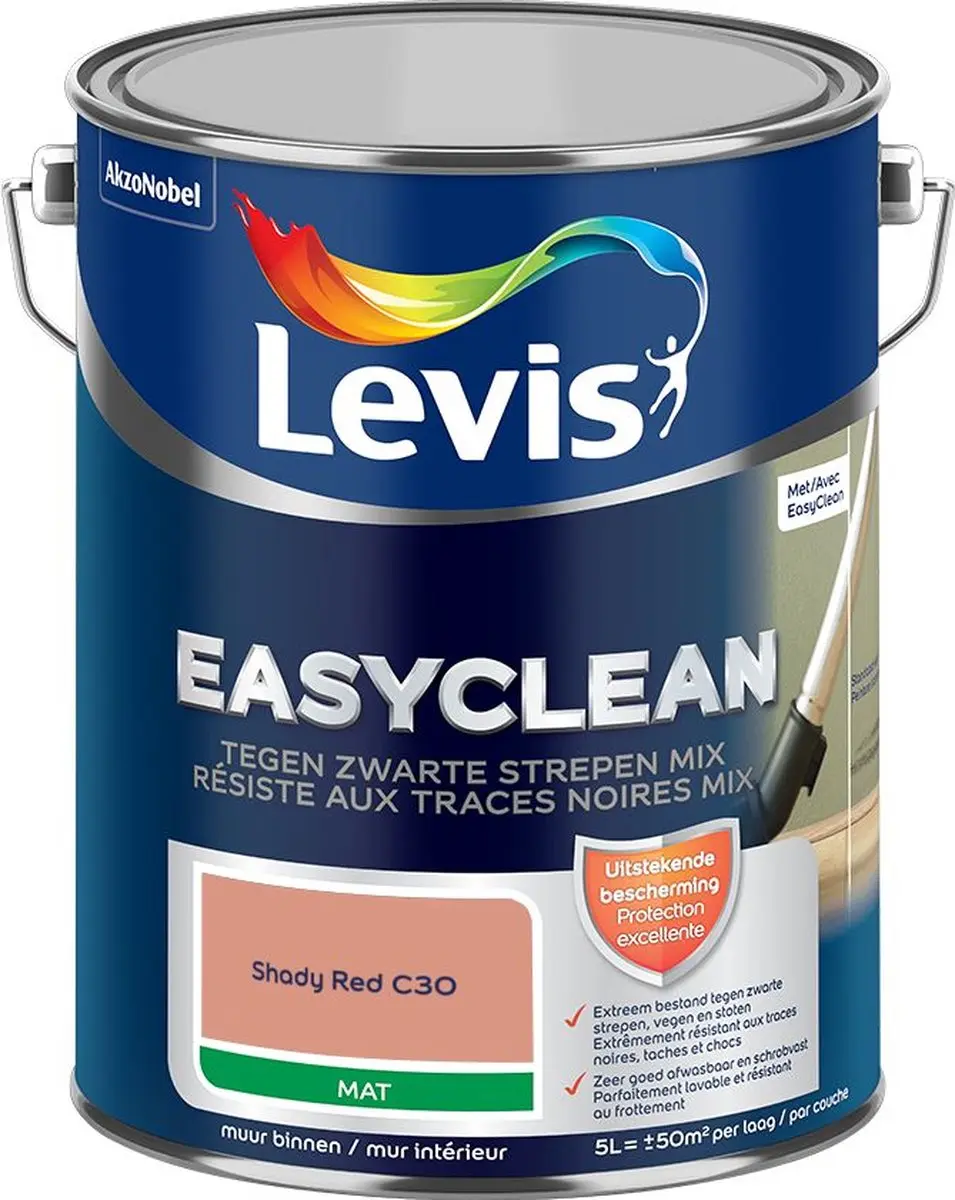 Levi's Easyclean Tegen Zwarte Strepen Mengverf Shady Red C30