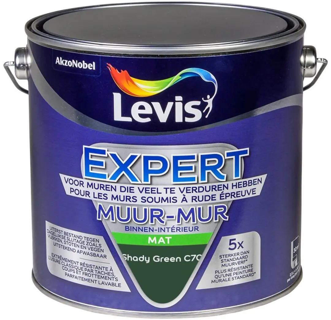 Levi's Expert Muur Binnen Mix Shady Green C70 Mengverf 2,5L