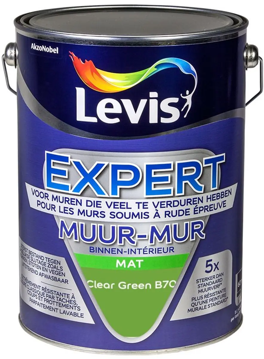 Levi's Expert Muur Binnen Mix Clear Green B70 Mengverf 5L