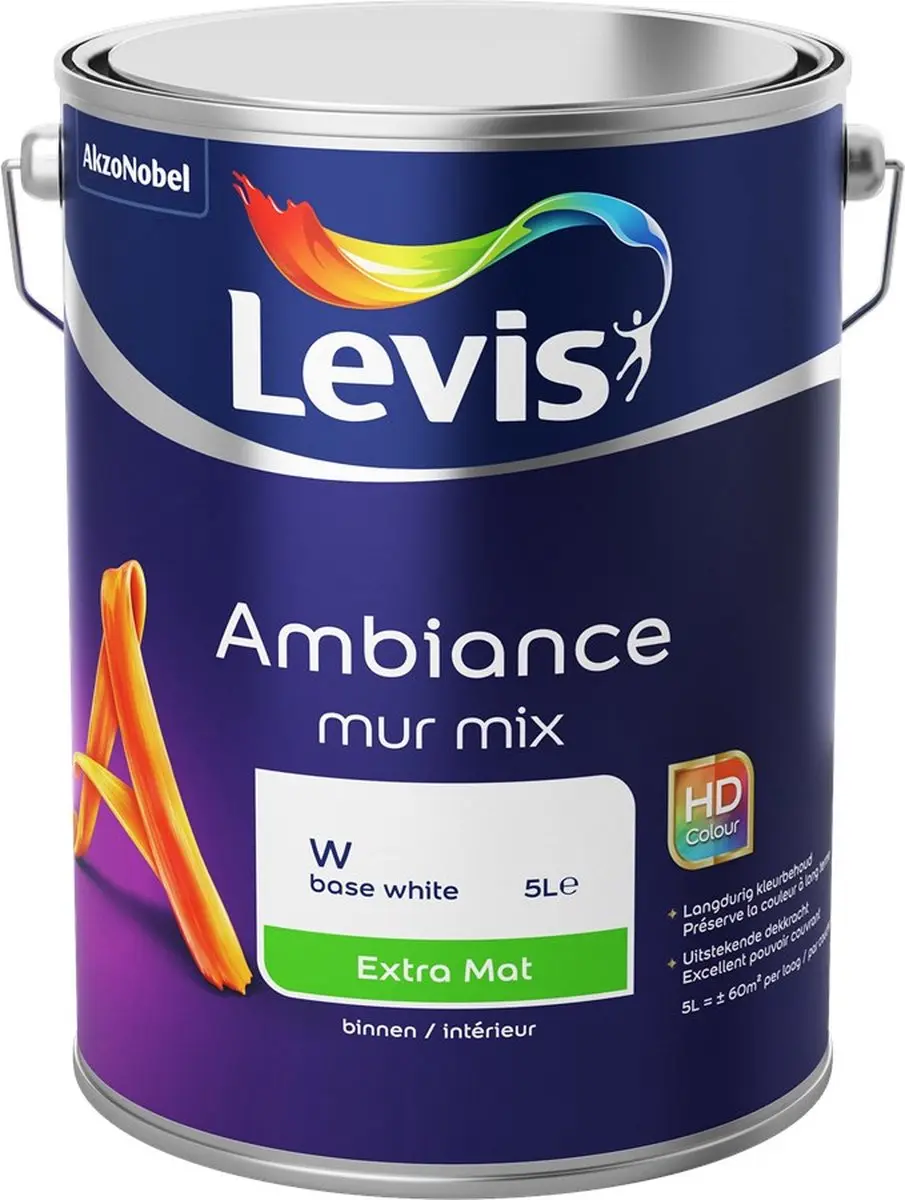 Levi's Ambiance Mur Extra Mat Mix Clear Brown B30 Mengverf 5L