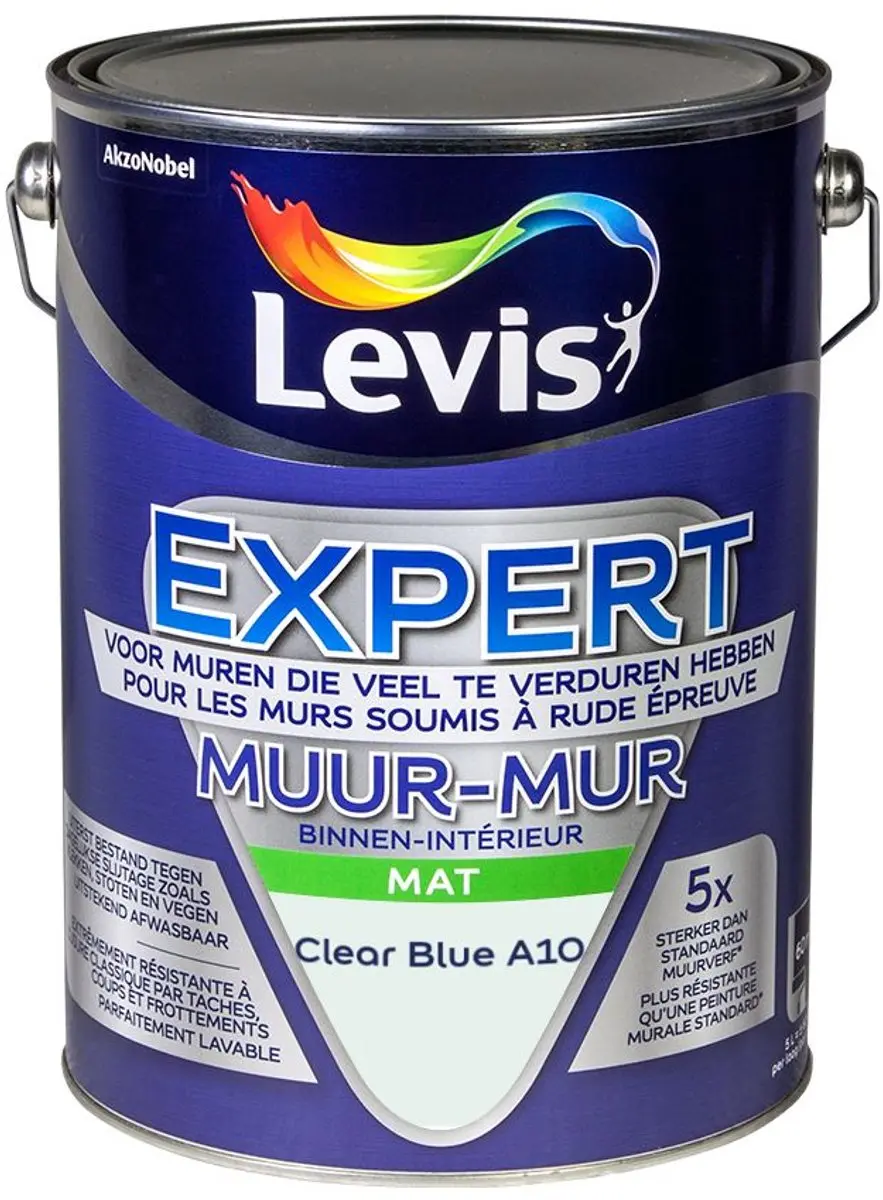 Levi's Expert Muur Binnen Mix Clear Blue A10 Mengverf 5L