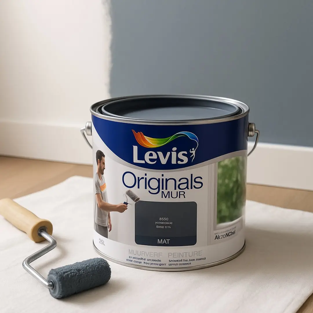Muurverf Originals mat 2,5l grijsblauw