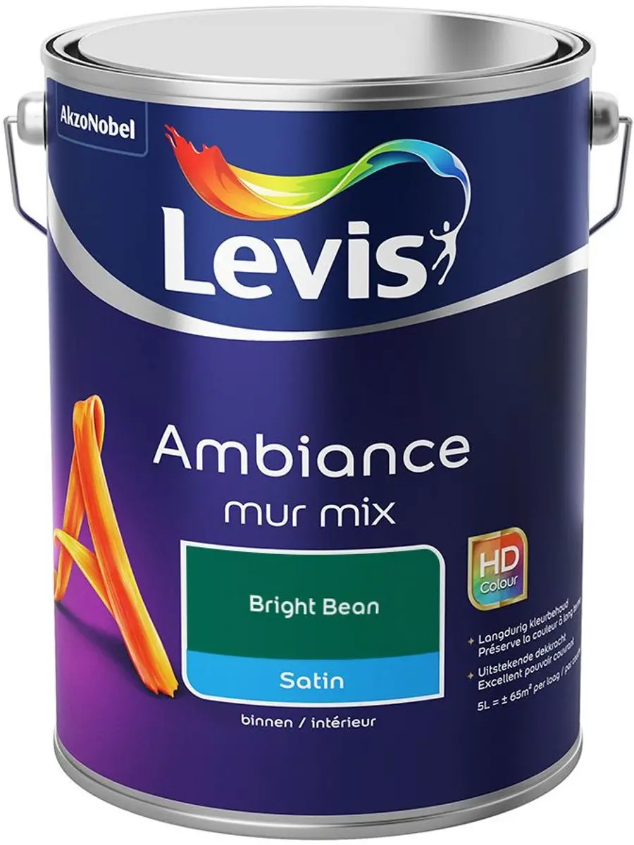 Levi's Ambiance Mur Satin Mix Mengverf Bright Bean 5L