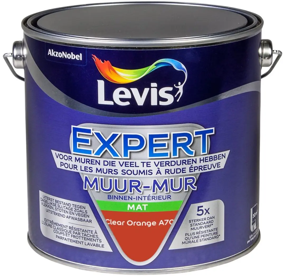 Levi's Expert Muurverf Clear Orange A70 2,5L