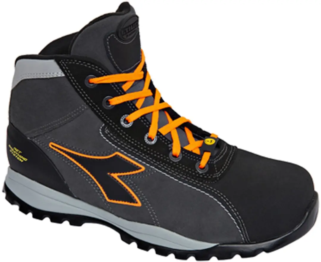 Diadora Glove Net Pro Mid S3L Zwart-Oranje maat 36