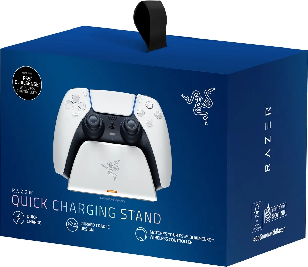 Razer RC21-01900100-R3M1 Oplaadstation PS5 Controller - Wit