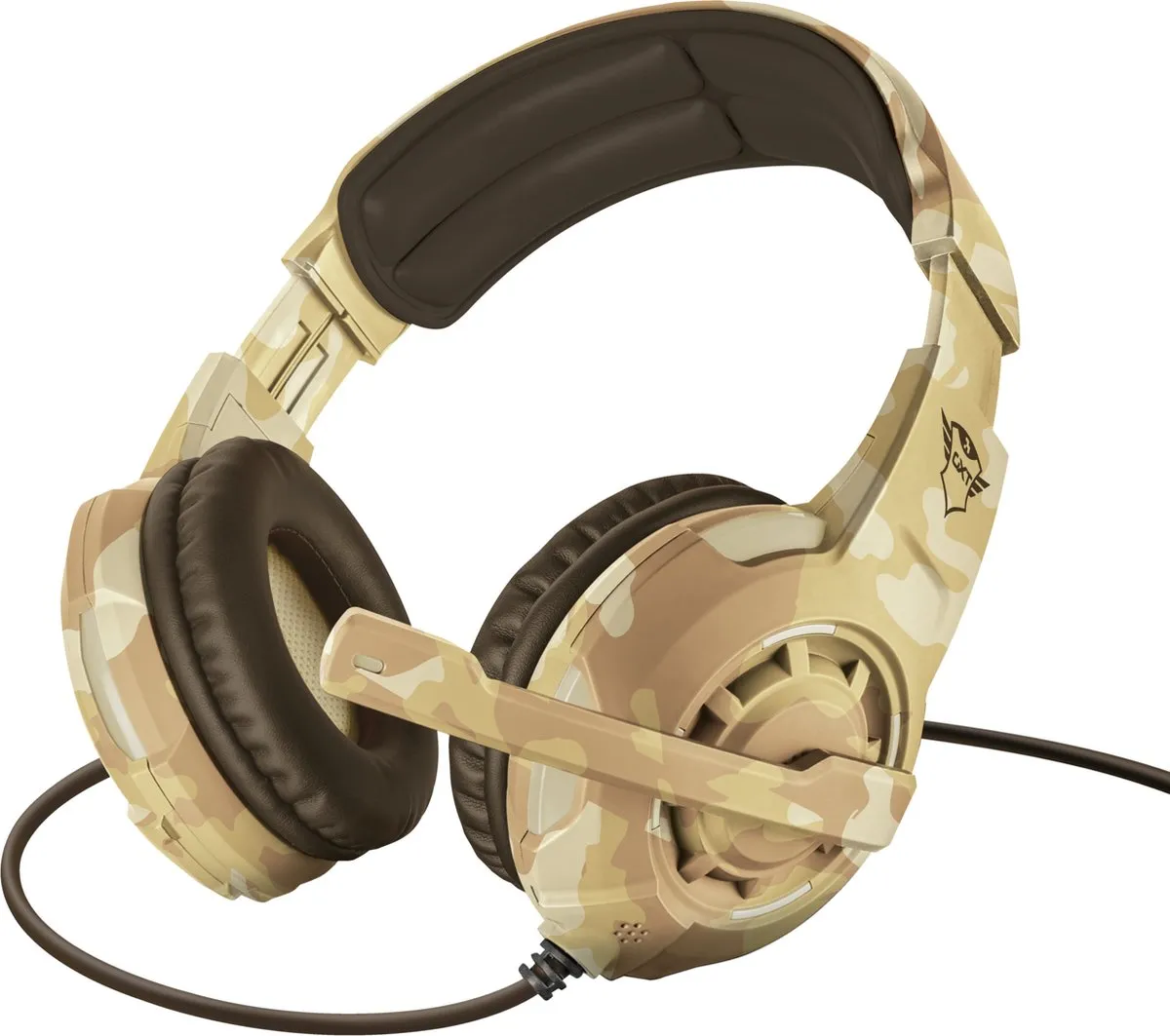 Trust GXT 310D Radius Gaming Headset - Desert Camo - afbeelding 6 van 6