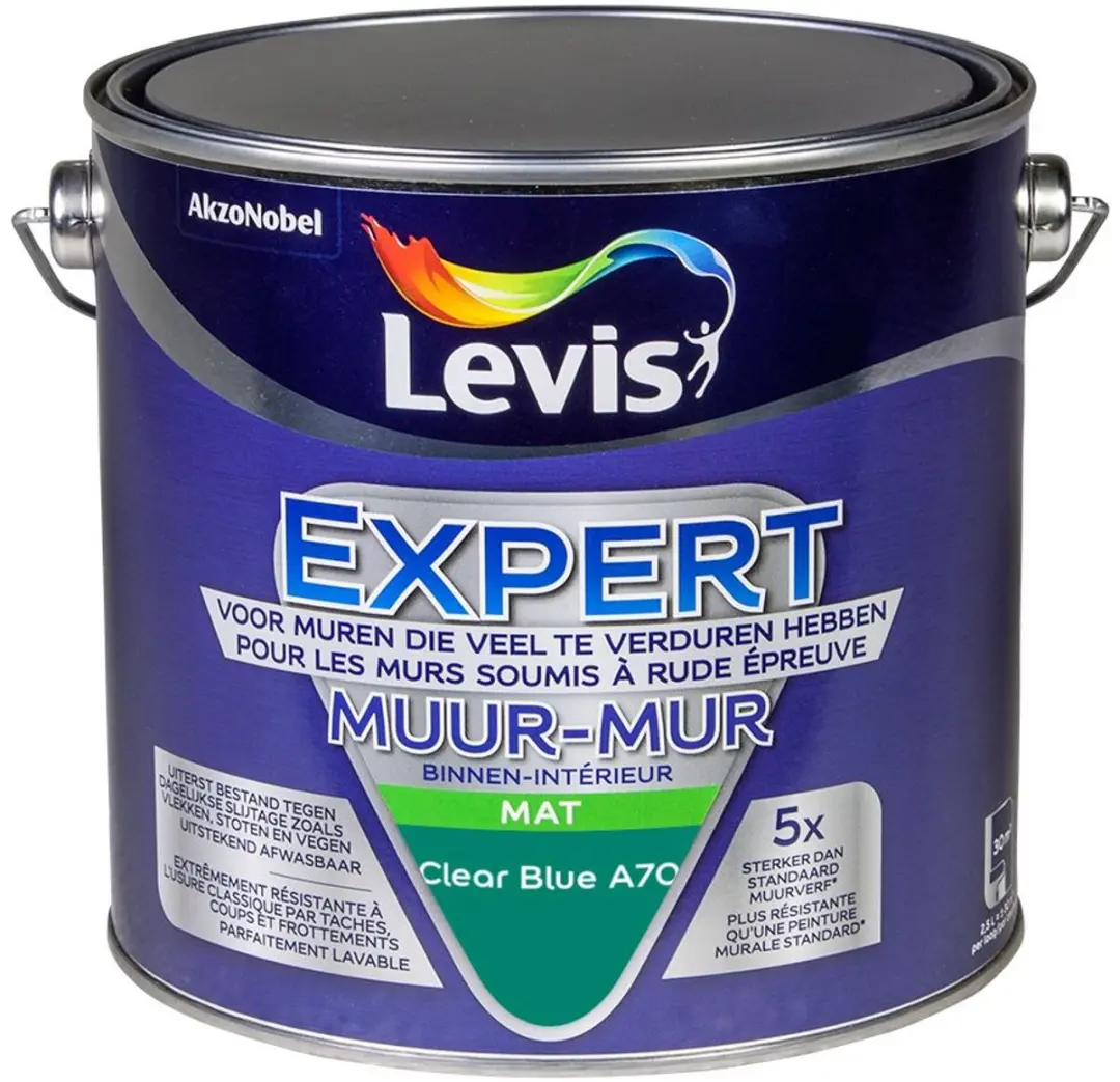 Levi's Expert Muur Binnen Mix Clear Blue A70 Mengverf 2,5L