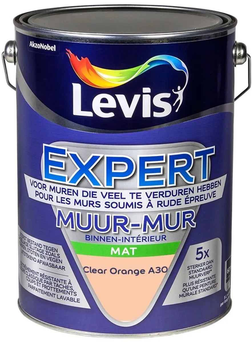 Levi's Expert Muur Binnen Mix Clear Orange A30 Mengverf 5L