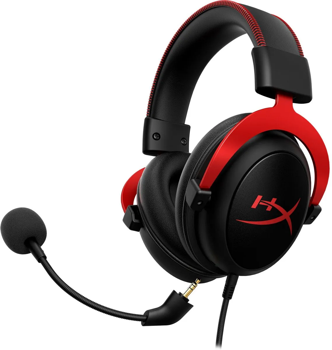 HyperX Cloud II - Bedrade Gaming Headset - Geschikt voor PC/PS5/PS4/Switch - Rood