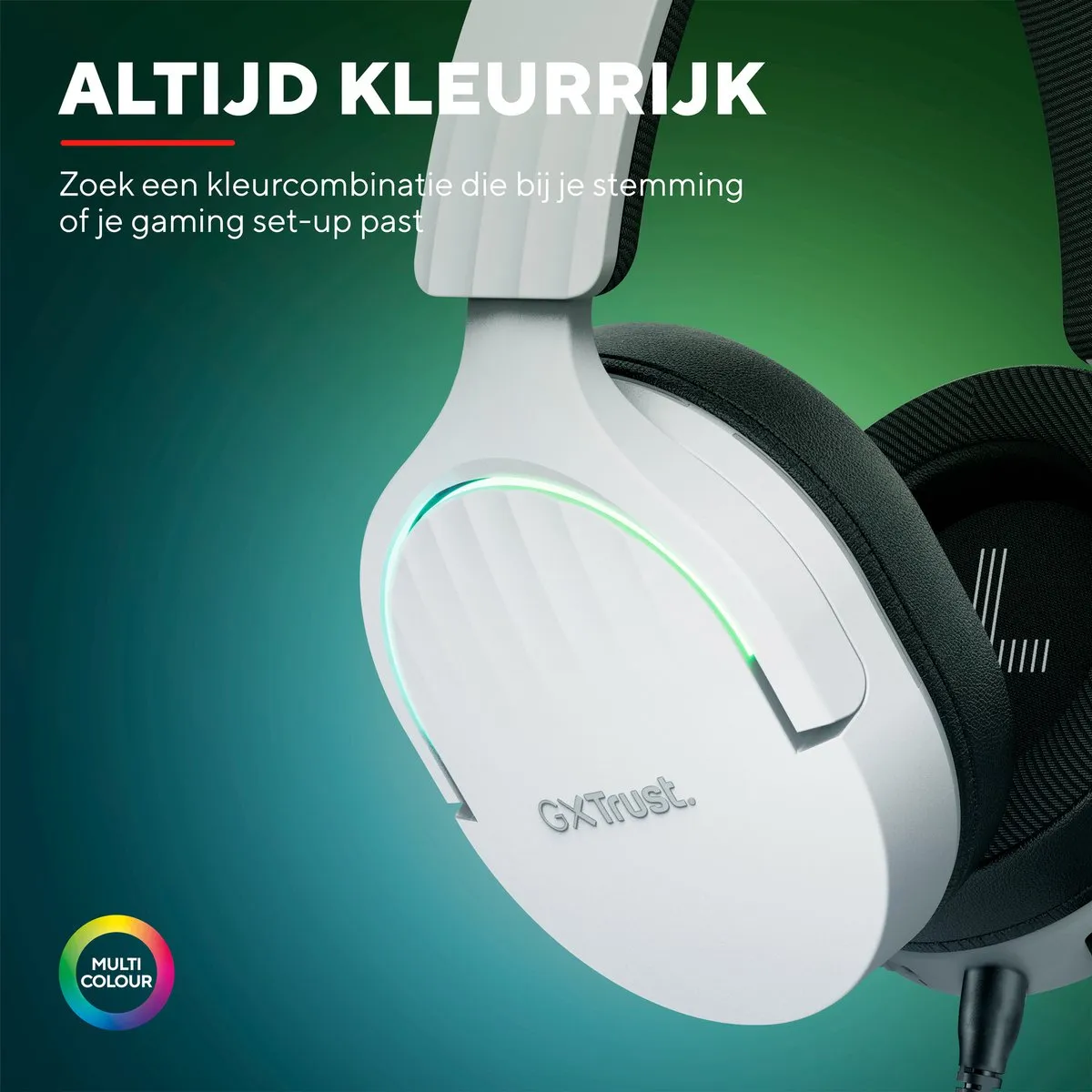 Trust GXT 490 Fayzo Gaming Headset - 7.1 Surround - USB - Wit
