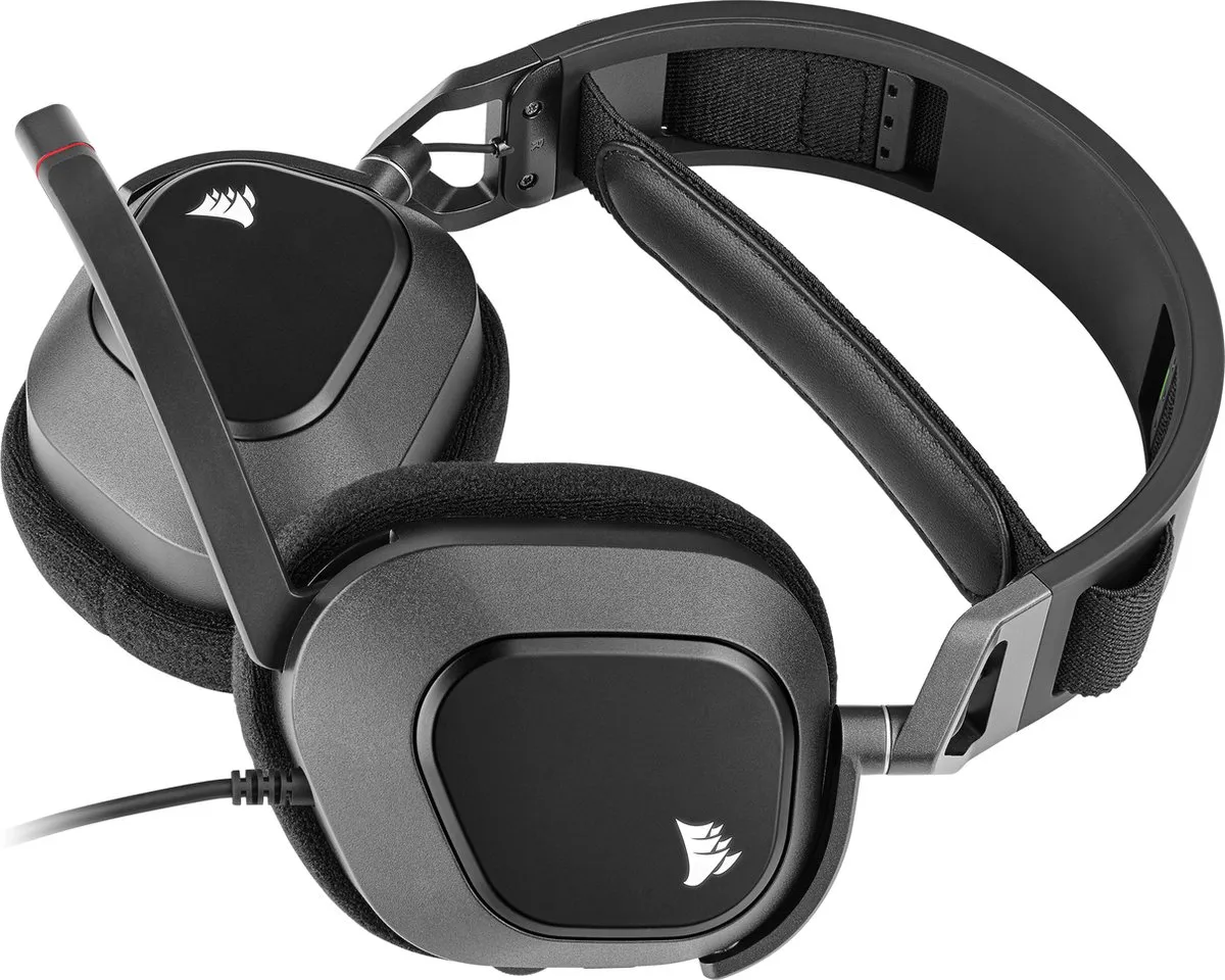 Corsair HS80 CA-9011237-EU Gaming Headset - Carbon - RGB - Dolby 7.1