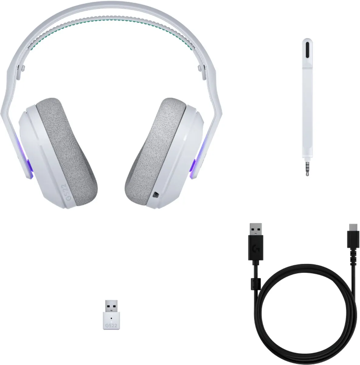 Logitech G G522 LIGHTSPEED Draadloze Gaming Headset Wit