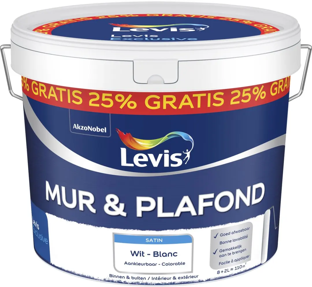 Levi's Wit Betonverf 10L