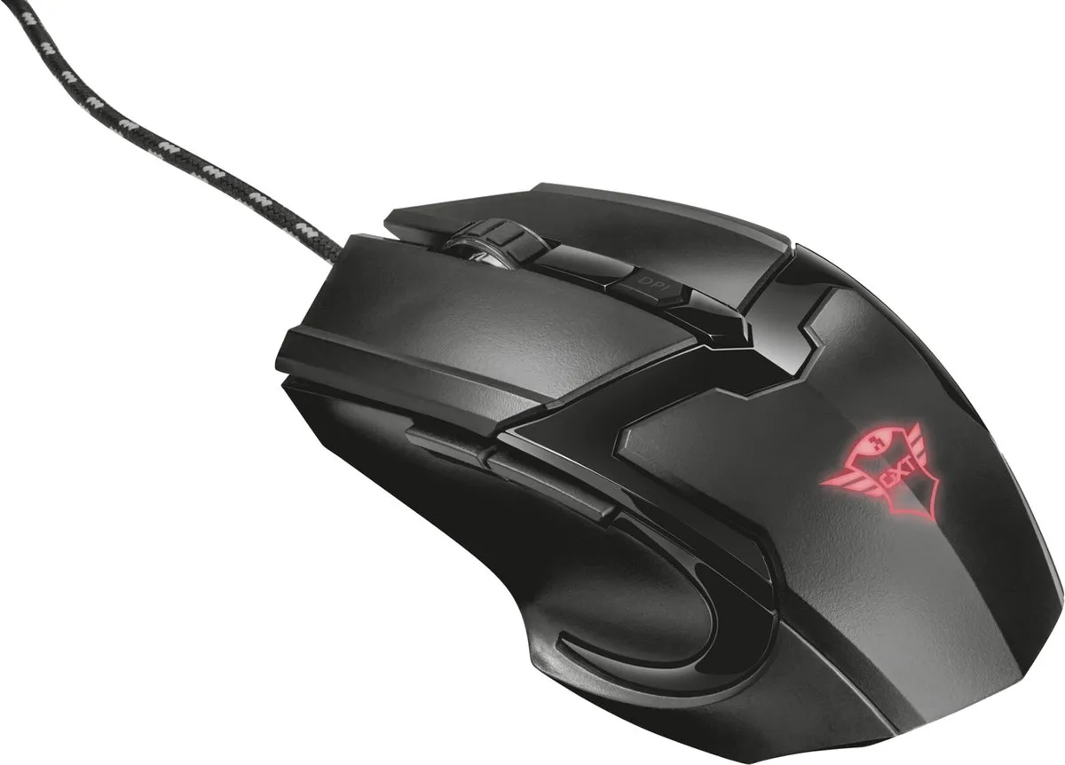 Trust GXT 784 Gaming Headset & Muis Set - Zwart - afbeelding 6 van 6