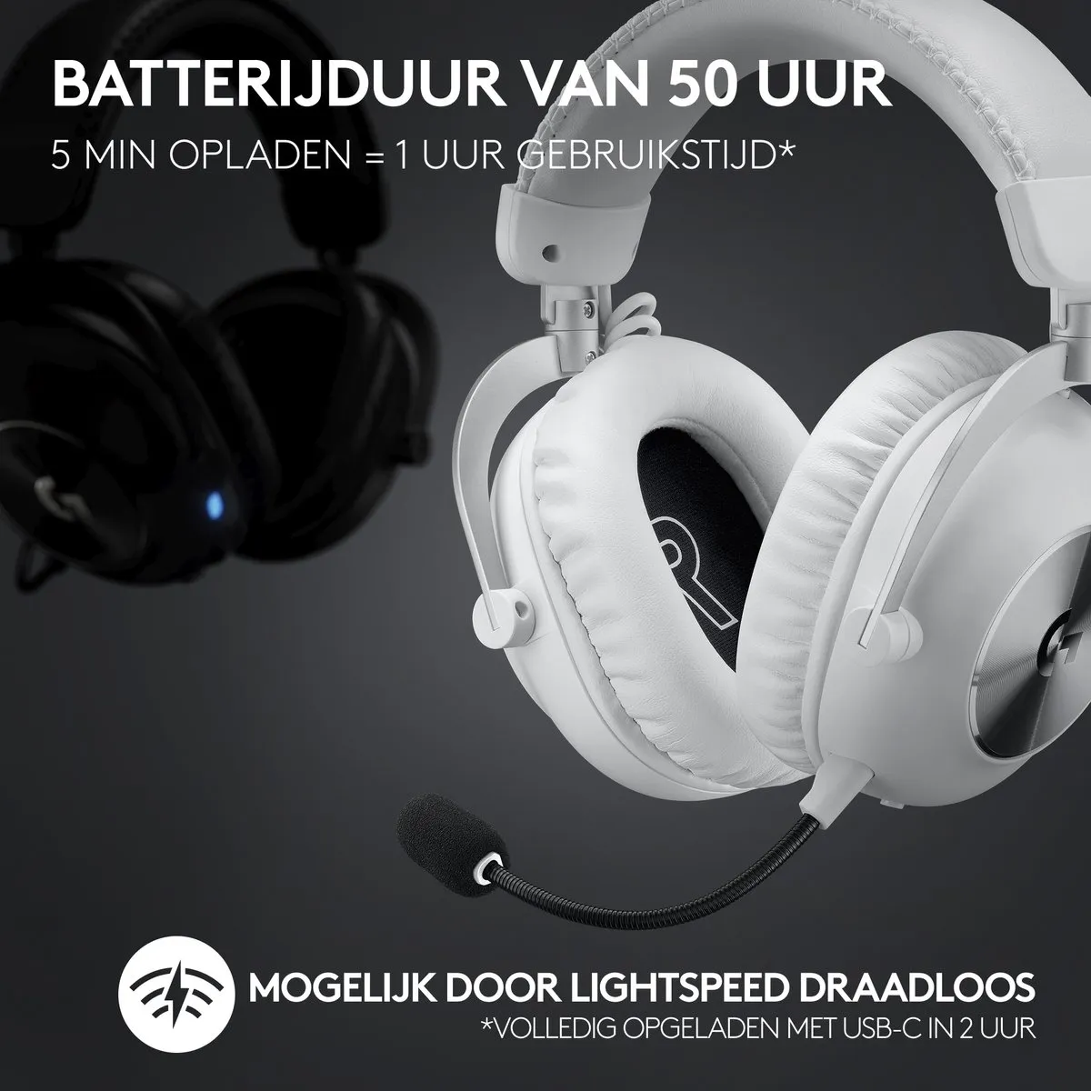 Logitech G PRO X 2 Lightspeed Gaming Headset - Wit