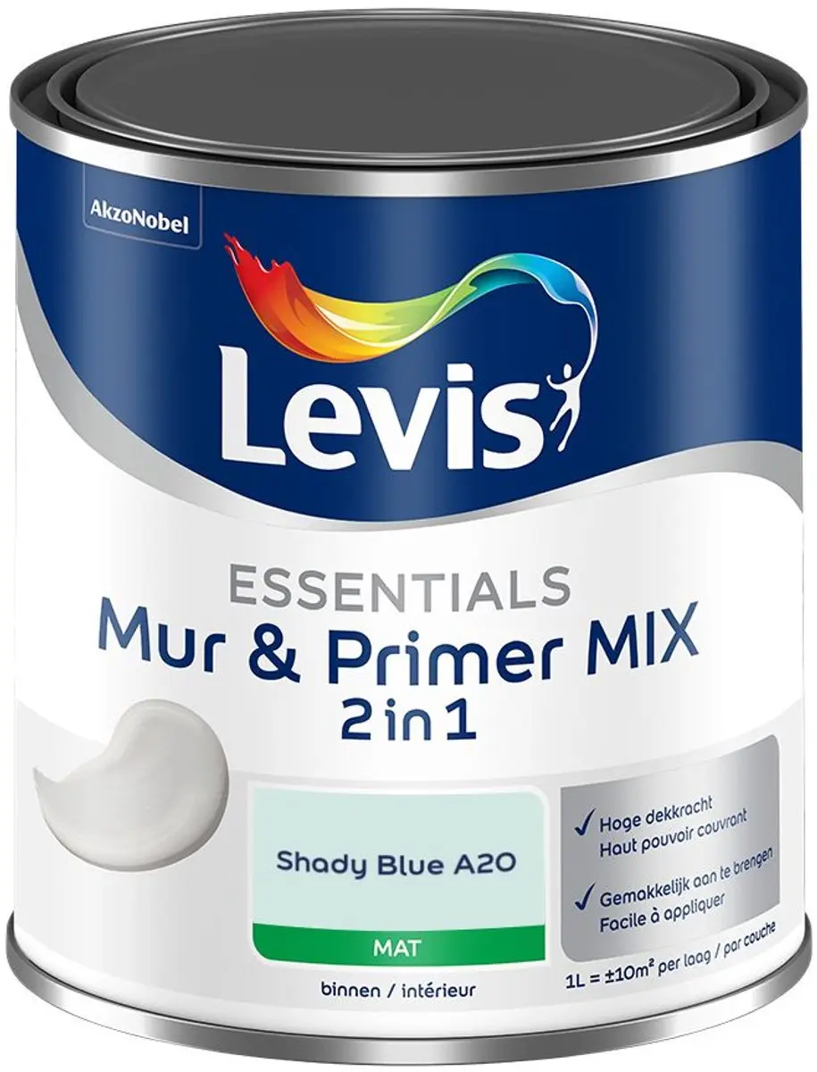 Levi's Essentials Mur & Primer Mix Shady Blue A20 Mengverf 1L