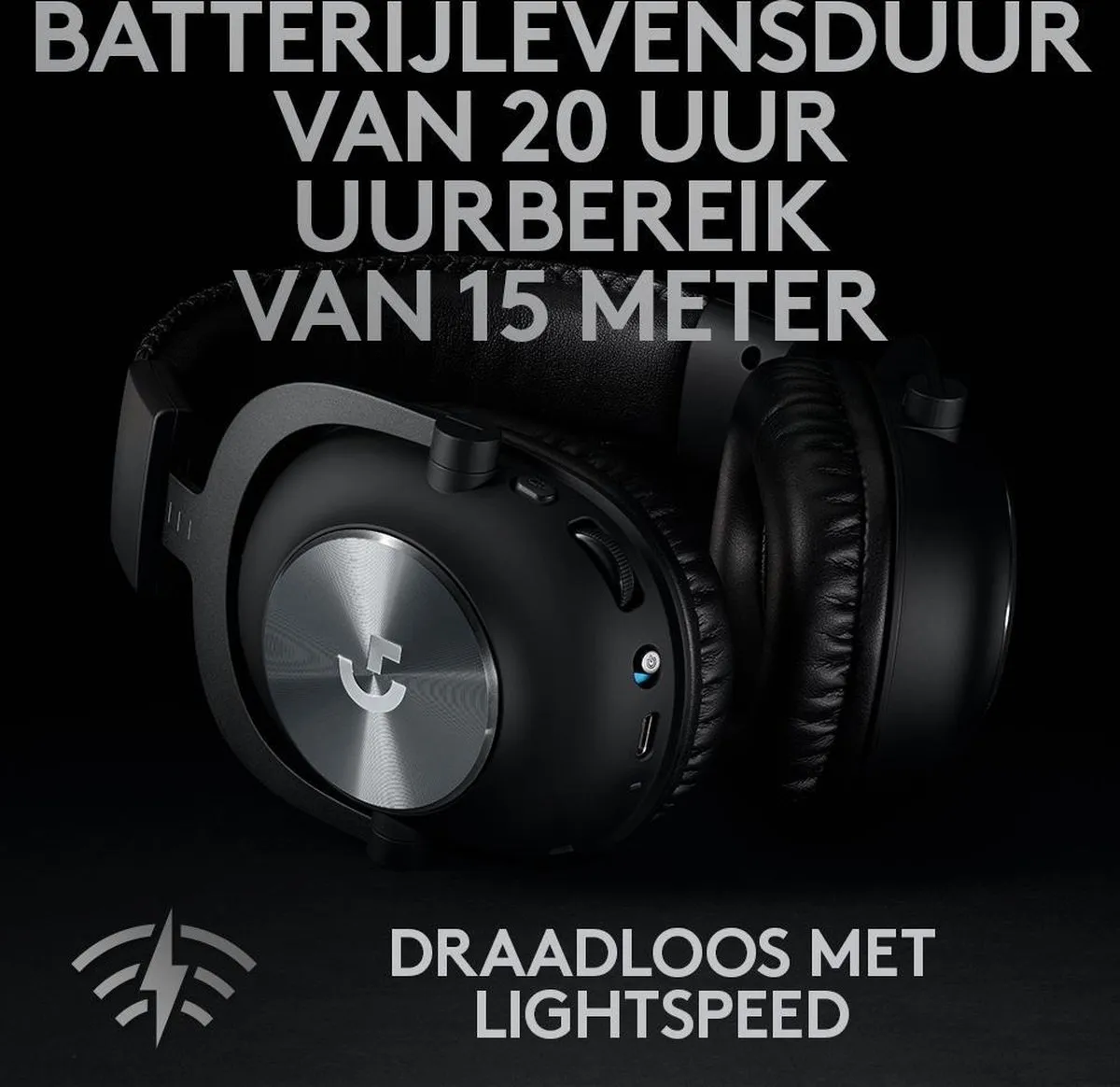 Logitech G PRO X Wireless Lightspeed Gaming Headset 981-000907 - Zwart