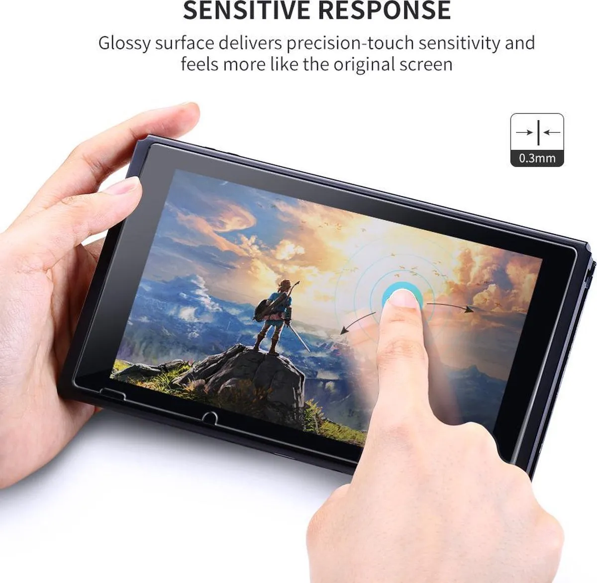 UGREEN 50728 Glas Screenprotector Nintendo Switch - 2 Stuks