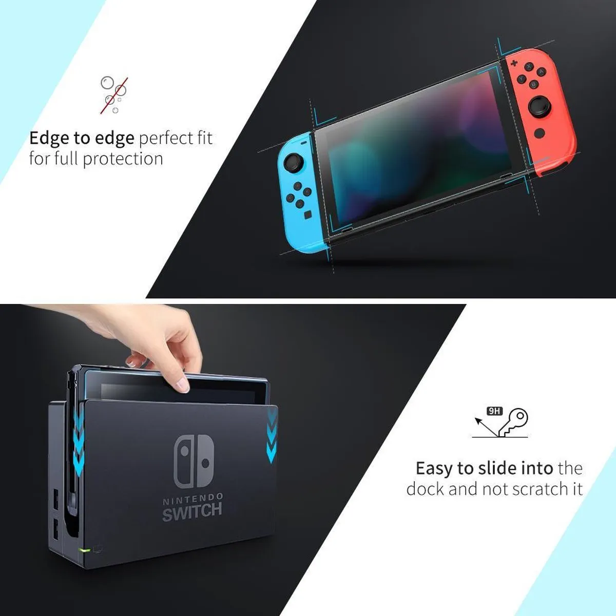 UGREEN 50728 Glas Screenprotector Nintendo Switch - 2 Stuks