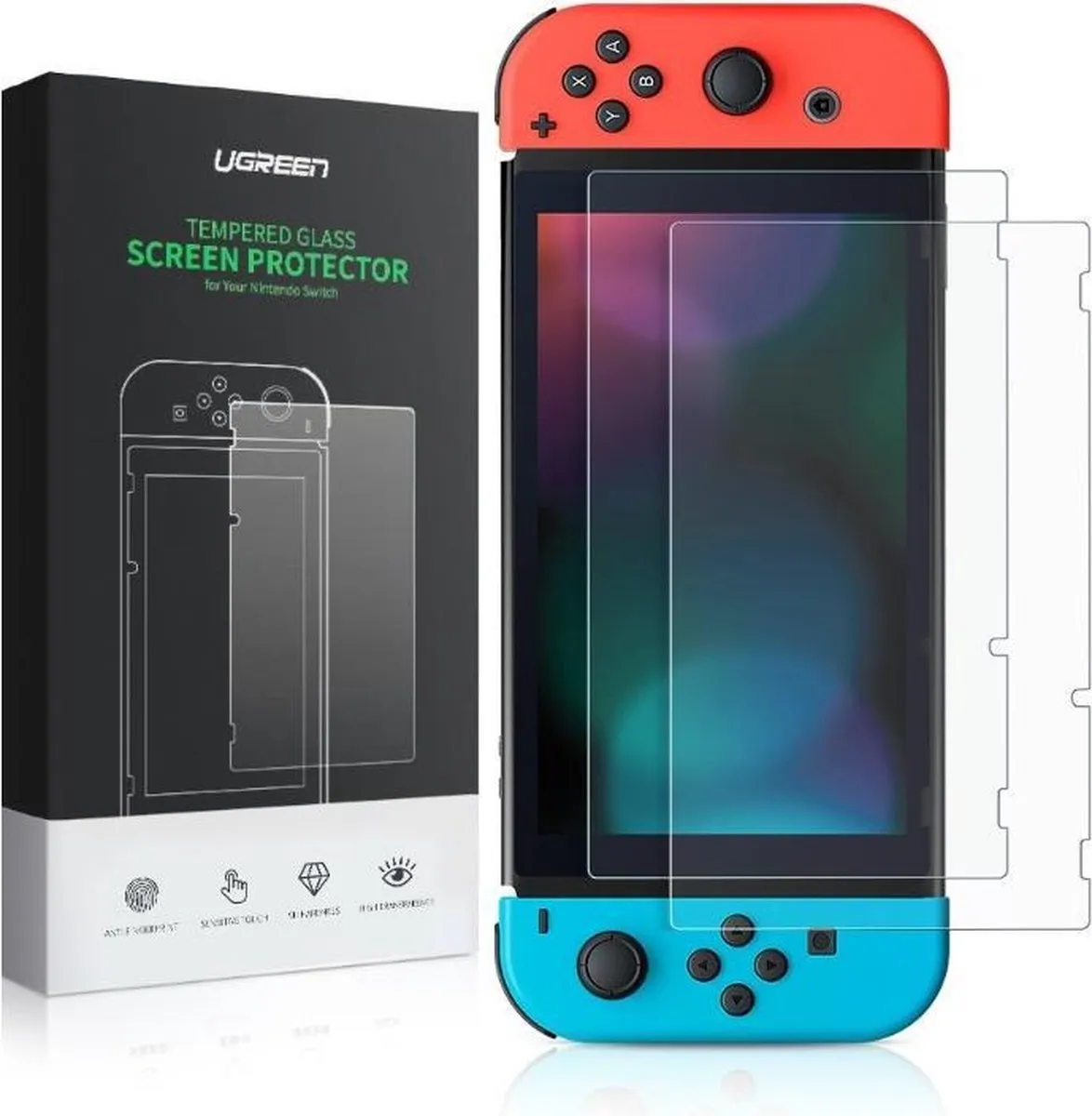 UGREEN 50728 Glas Screenprotector Nintendo Switch