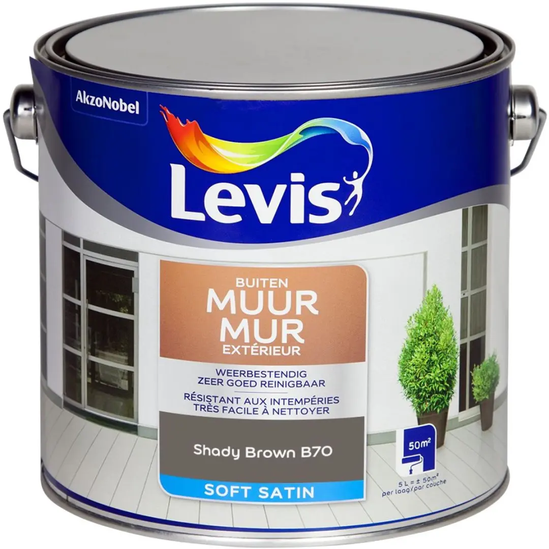 Levi's Muur Buiten Mix Shady Brown B70 Mengverf 5L
