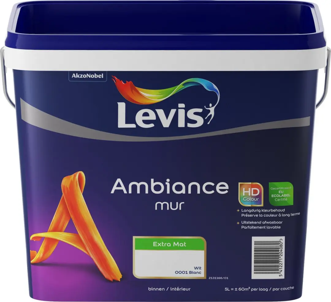 Levi's Ambiance Mur Extra Mat Wit 5L