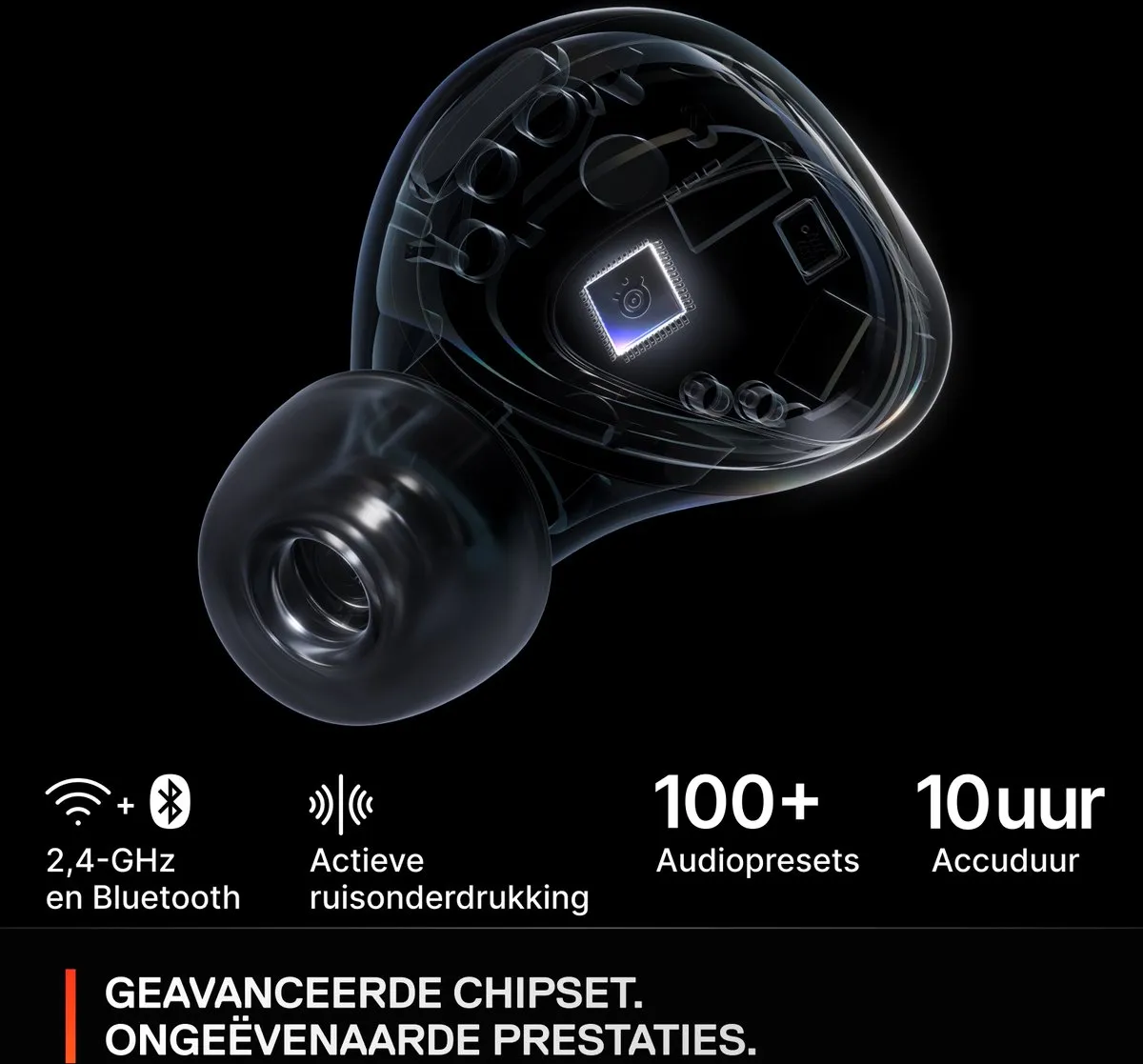 SteelSeries Arctis GameBuds 61680 - Oordopjes - Zwart - IP55 - 40 uur