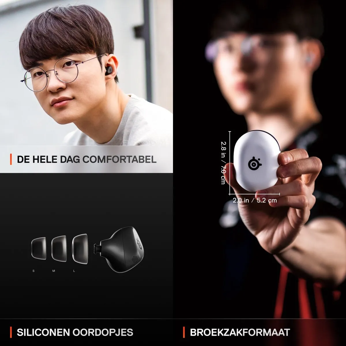 SteelSeries Arctis GameBuds 61680 - Oordopjes - Zwart - IP55 - 40 uur