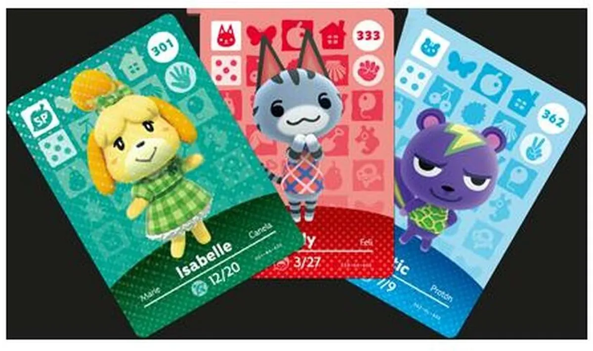 Nintendo Amiibo Speelkaarten Animal Crossing - 3 Stuks