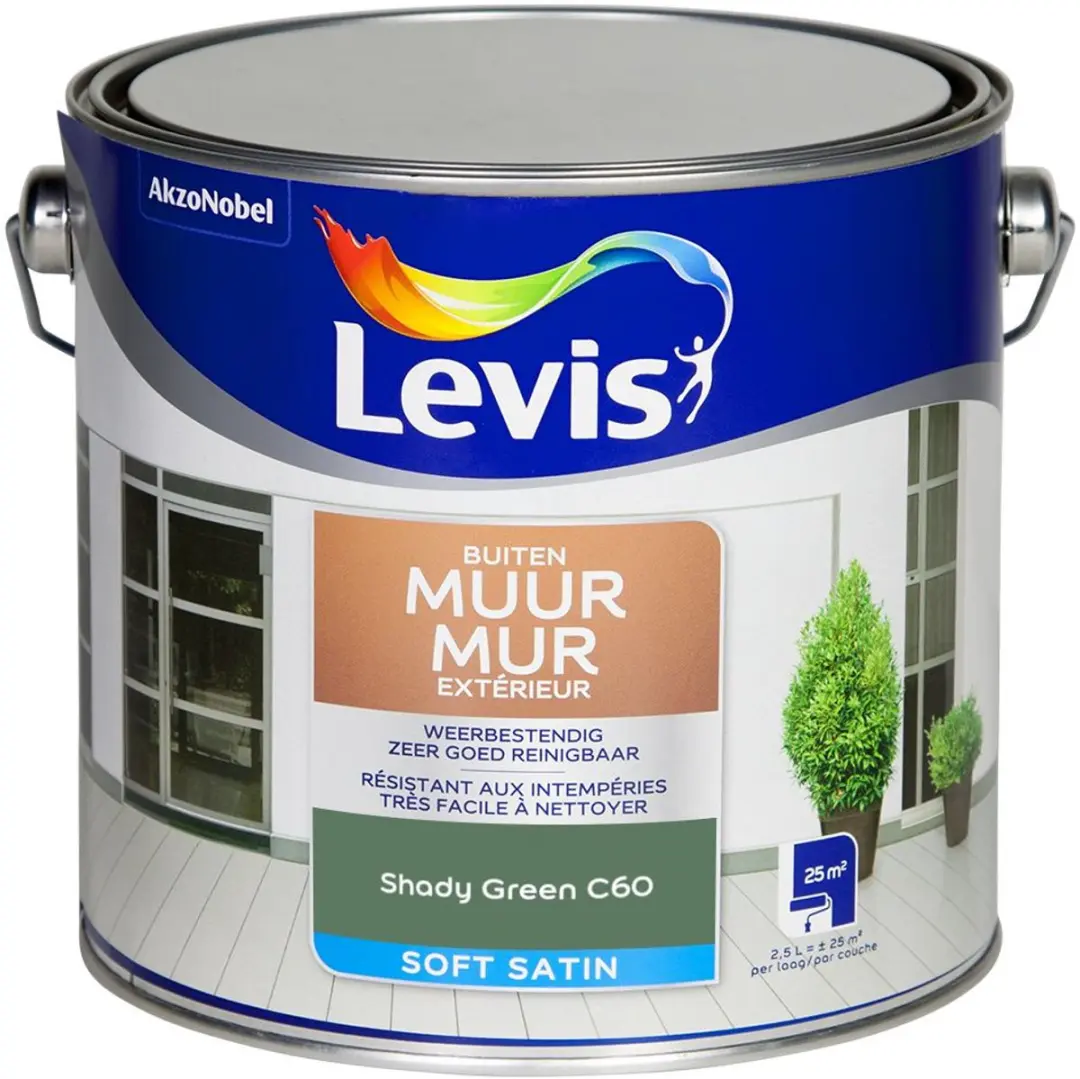 Levi's Muur Buiten Mix Shady Green C60 Mengverf 2,5L