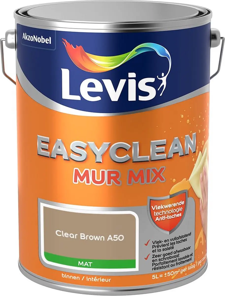 Levi's Easyclean Mur Mat Mix Mengverf 5L