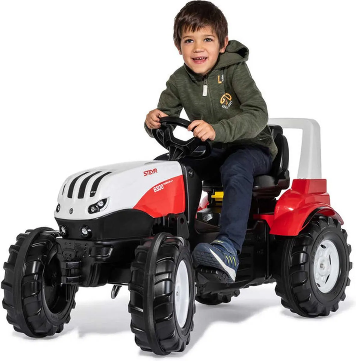 Rolly Toys XXL rollyFarmtrac Steyr 6300 TERRUS CVT Traptractor - Rood