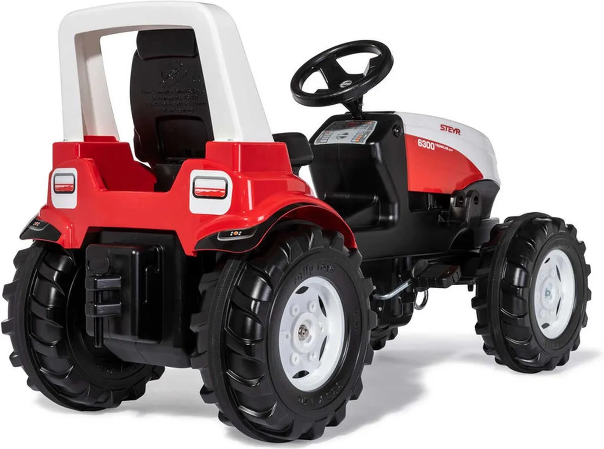 Rolly Toys XXL rollyFarmtrac Steyr 6300 TERRUS CVT Traptractor - Rood - afbeelding 6 van 6