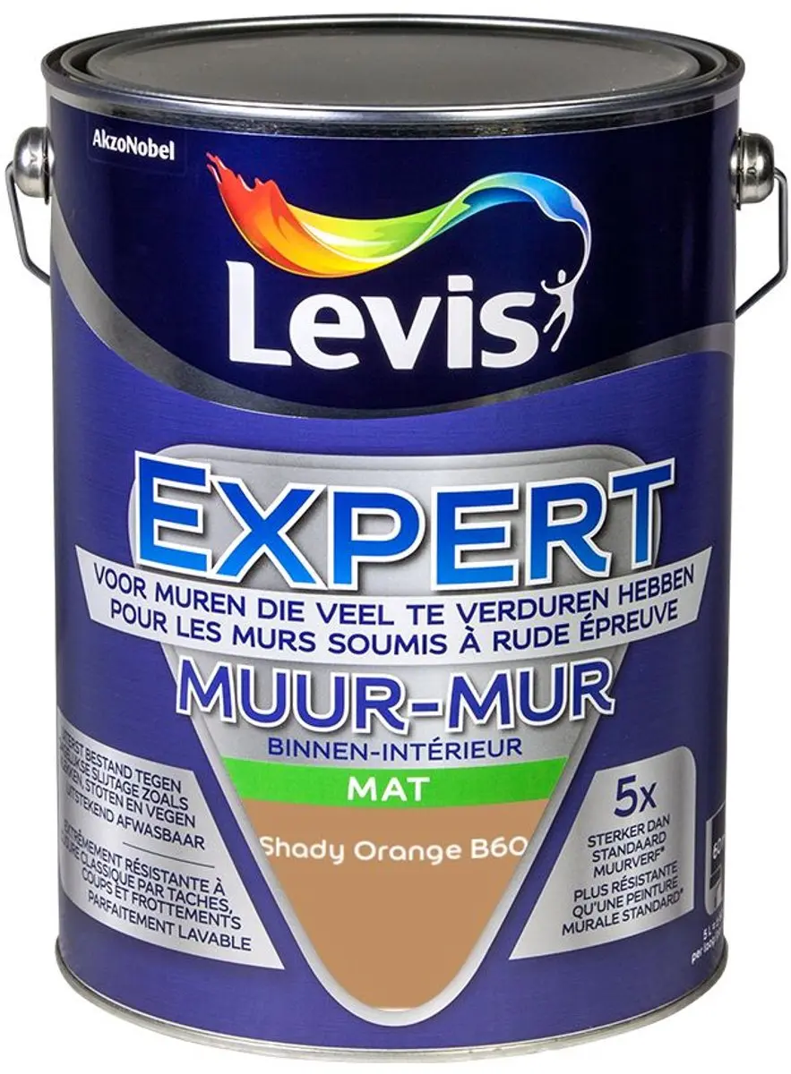 Levi's Expert Muur Binnen Mix Shady Orange B60 Mengverf 5L